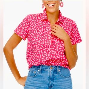 J Crew NWOT Floral Pink Women's Top